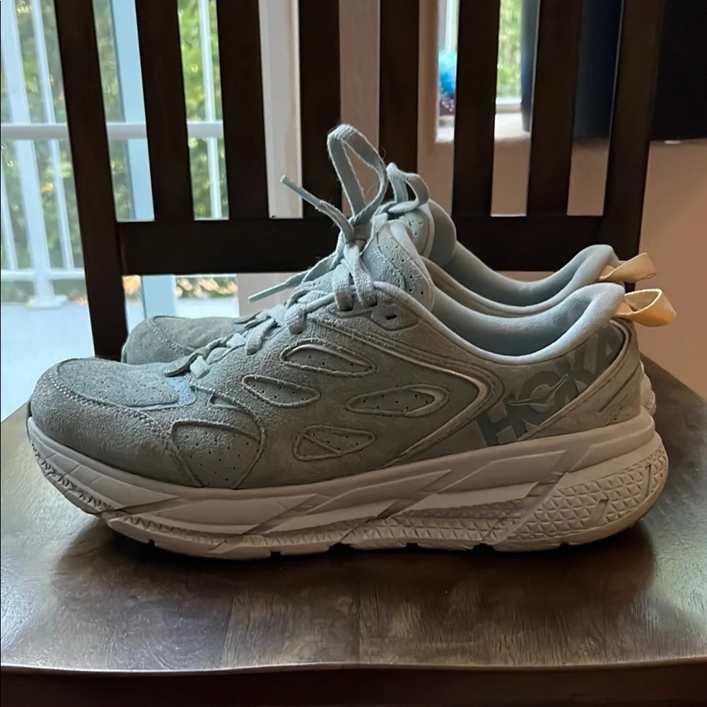 Hoka One One Women's Sneakers - Light Sage Green and White